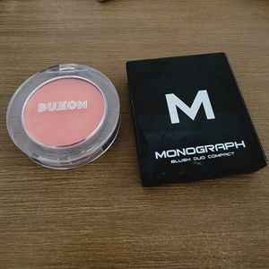 New Buxom blush in Mykonos and Monograph blush duo